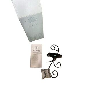 New open box PartyLite Antique Brass Sconce Candle Holder Retired P9612